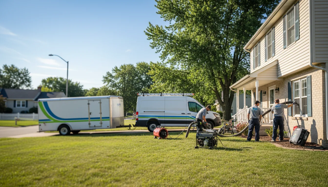 Flooded Basement Restoration And Cleanup With Repair in Elsmore, KS near me